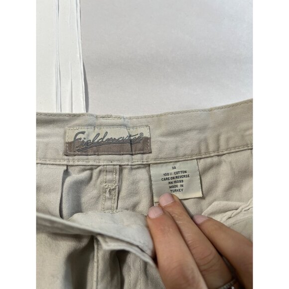 Fieldmaster Cargo Khaki Cotton Shorts Mens Size 32 With Multiple Pockets - Picture 3 of 5